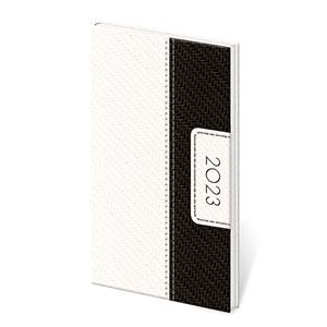 Weekly pocket diary 2023 Erie - white/black
