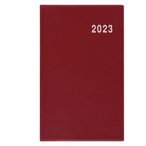 Weekly pocket Diary 2023 Gustav PVC - Burgundy