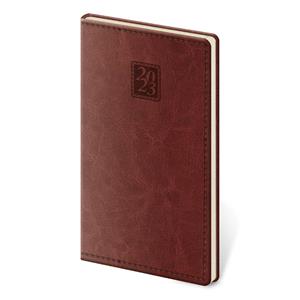 Weekly pocket diary 2023 Nebrasca - english red