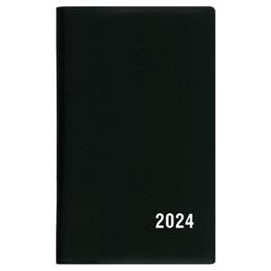 Weekly pocket Diary 2024 Alois PVC - Black