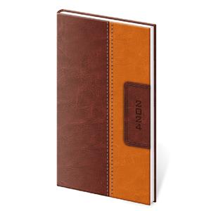 Weekly pocket diary 2024 Classic - brown/brown