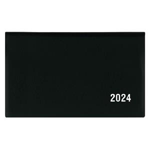 Weekly pocket Diary 2024 Cyril PVC - Black