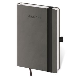 Weekly pocket diary 2024 Flexies - dark grey