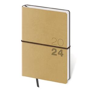 Weekly pocket diary 2024 Flexio - light brown