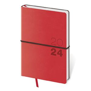 Weekly pocket diary 2024 Flexio - red