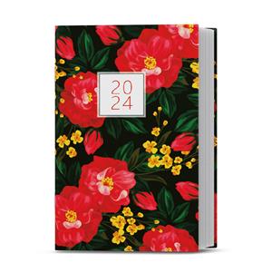 Weekly pocket Diary 2024 Gustav Lamino - Roses