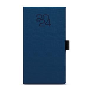 Weekly pocket Diary 2024 Jakub Fabric -Blue