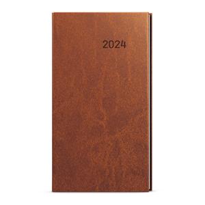 Weekly pocket Diary 2024 Jakub Vivella - Brown