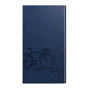 Weekly pocket Diary 2024 Jakub Vivella with hot stamping - Blue - Bike
