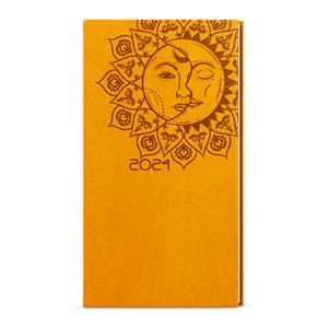 Weekly pocket Diary 2024 Jakub Vivella with hot stamping - Ocher - Sun