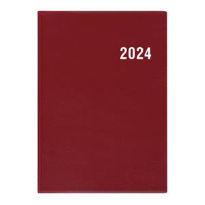 Weekly pocket Diary 2024 Ladislav PVC - Burgundy