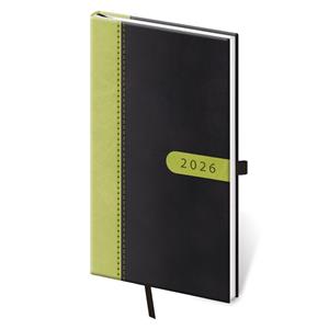 Weekly pocket diary 2026 Bora - black/green