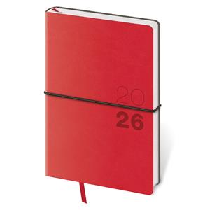 Weekly pocket diary 2026 Flexio - red