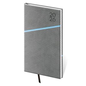 Weekly pocket diary 2026 Grife - grey/blue