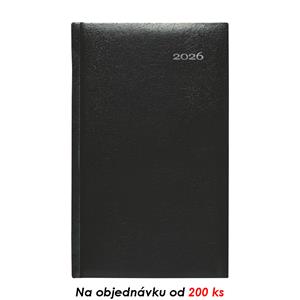 Weekly pocket diary 2026 Slovak Kronos - black