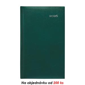 Weekly pocket diary 2026 Slovak Kronos - green