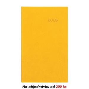 Weekly pocket diary 2026 Slovak Viva - yellow