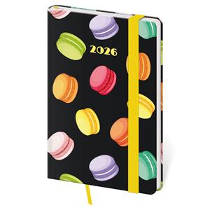 Weekly pocket diary 2026 Vario - Macarons with elastic band