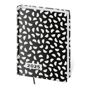 Weekly pocket diary A7 2025 Vario - Lyra B&W