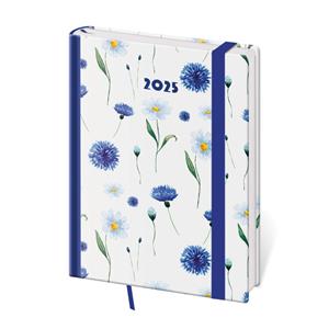 Wekly diary B6 2025 Vario - Meadow with rubber band