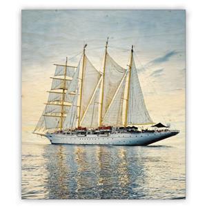 Wooden Picture - Sailing