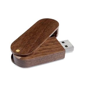 Wooden USB Flash drive Sebas 16 GB - dark wood